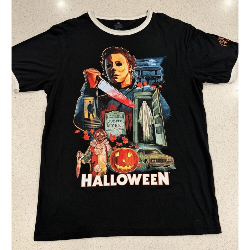 Halloween Horror Nights 2022 Michael Myers Ringer Shirt Universal Studios Medium